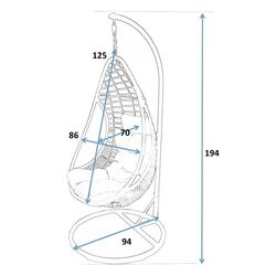 Fotoliu-cocon Procart 1017976 (Black) Thumb