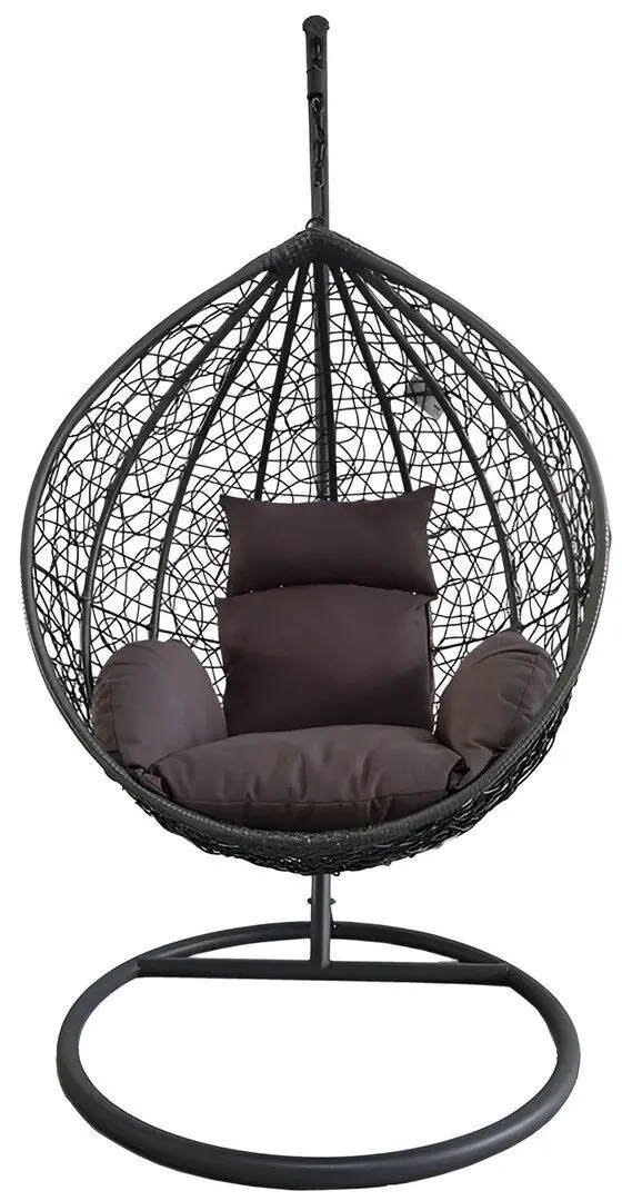 Fotoliu-cocon Procart Steel 103x195 (Grey/Anthracite/Brown)