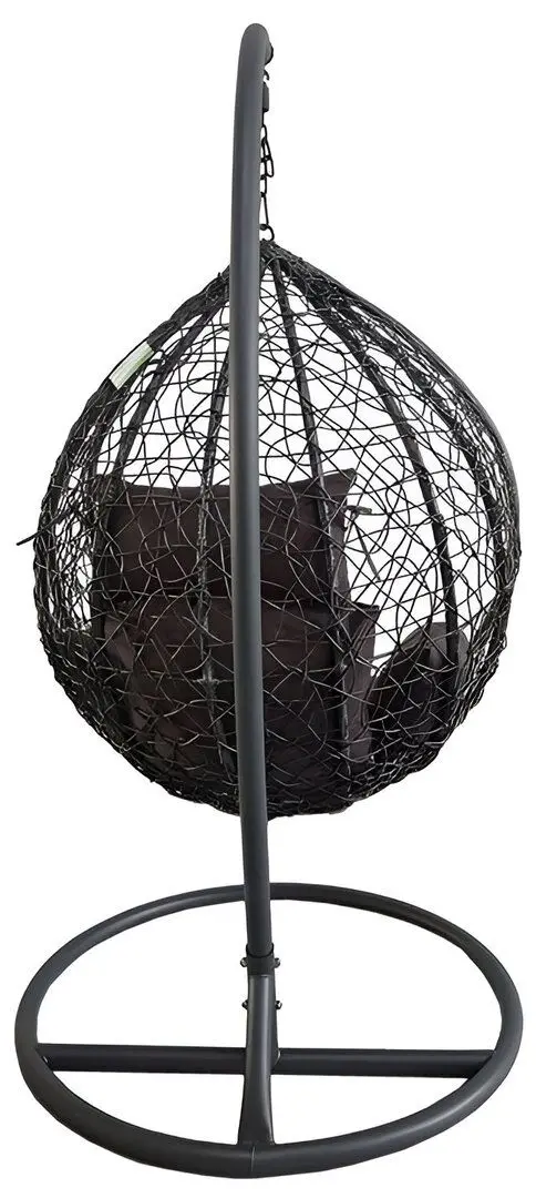 Fotoliu-cocon Procart Steel 103x195 (Grey/Anthracite/Brown)