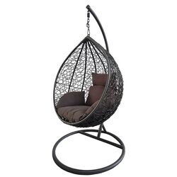 Fotoliu-cocon Procart Steel 103x195 (Grey/Anthracite/Brown) Thumb