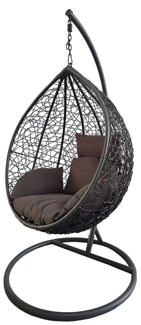 Fotoliu-cocon Procart Steel 103x195 (Grey/Anthracite/Brown)