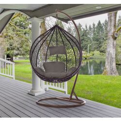 Fotoliu-cocon Procart Steel 103x195 (Grey/Brown)