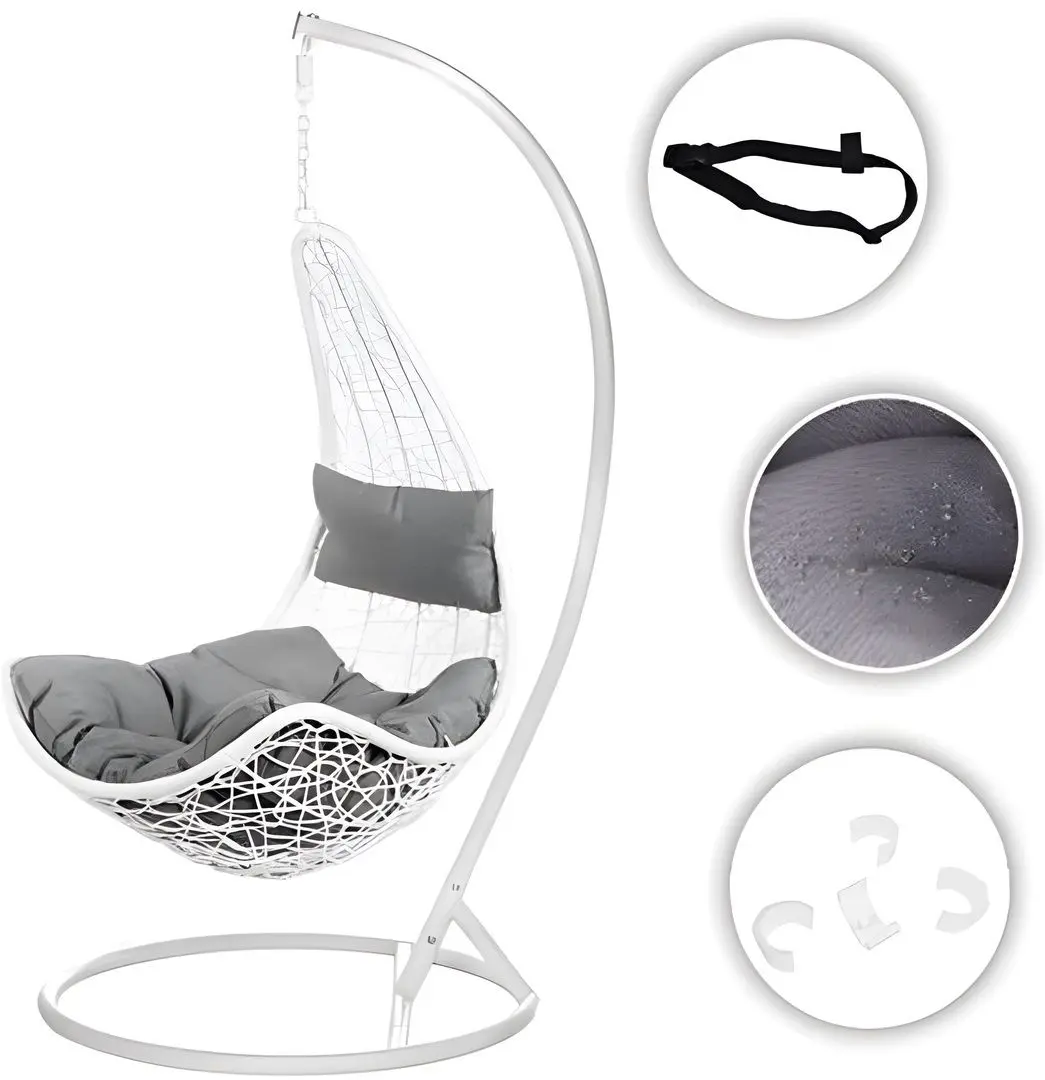 Fotoliu suspendat Procart SC004WG (White/Grey)