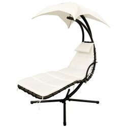 Sezlong suspendat Saska Garden 1040165 (White/Black)