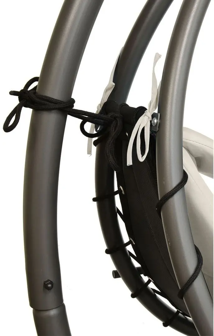 Sezlong suspendat Saska Garden 1040165 (White/Black) - 2