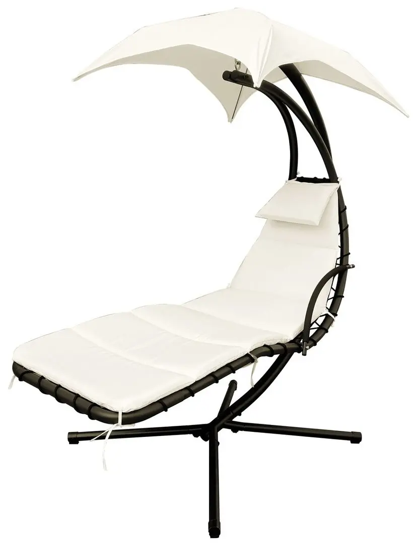 Sezlong suspendat Saska Garden 1040165 (White/Black)
