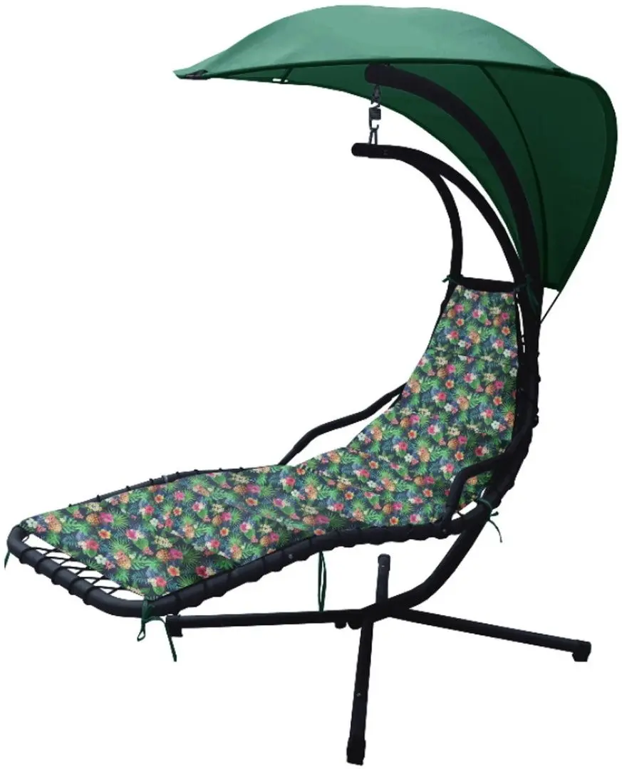 Sezlong suspendat Saska Garden Lea Tropic 1018621 (Green/Black)
