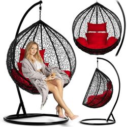 Кресло-кокон Sofotel Hawana (Black/Red) Thumb