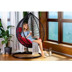 Кресло-кокон Sofotel Hawana (Black/Red) Thumb