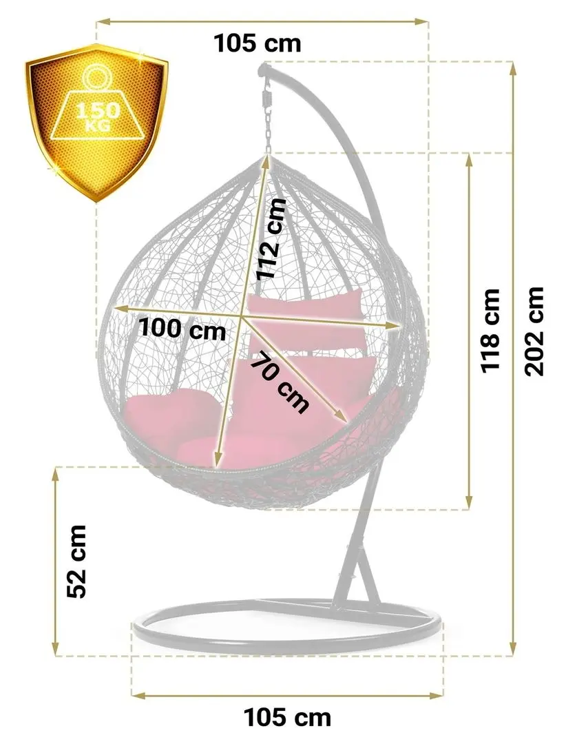 Кресло-кокон Sofotel Hawana (Black/Red)