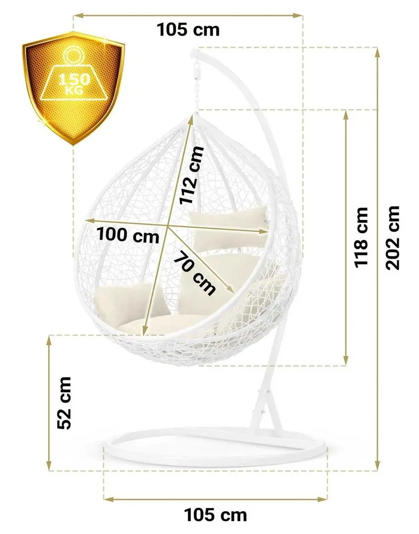 Кресло-кокон Sofotel Hawana (White/Beige)