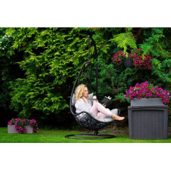 Fotoliu suspendat Sofotel Cabana 4040 (Black/Light Grey) Thumb