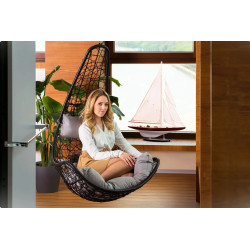 Fotoliu suspendat Sofotel Cabana 4040 (Black/Light Grey) Thumb