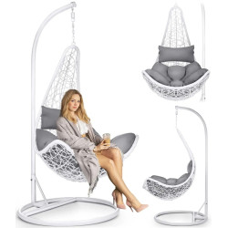 Fotoliu suspendat Sofotel Cabana 4042 (Grey/White) Thumb