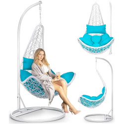 Fotoliu suspendat Sofotel Cabana 4043 (White/Light Blue) Thumb