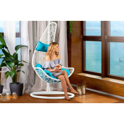 Fotoliu suspendat Sofotel Cabana 4043 (White/Light Blue) Thumb