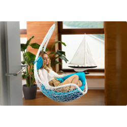 Fotoliu suspendat Sofotel Cabana 4043 (White/Light Blue) Thumb
