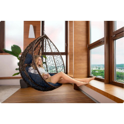 Fotoliu suspendat Sofotel Hawana 4093 (Brown/Dark Blue) Thumb