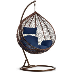 Fotoliu suspendat Sofotel Hawana 4093 (Brown/Dark Blue) Thumb