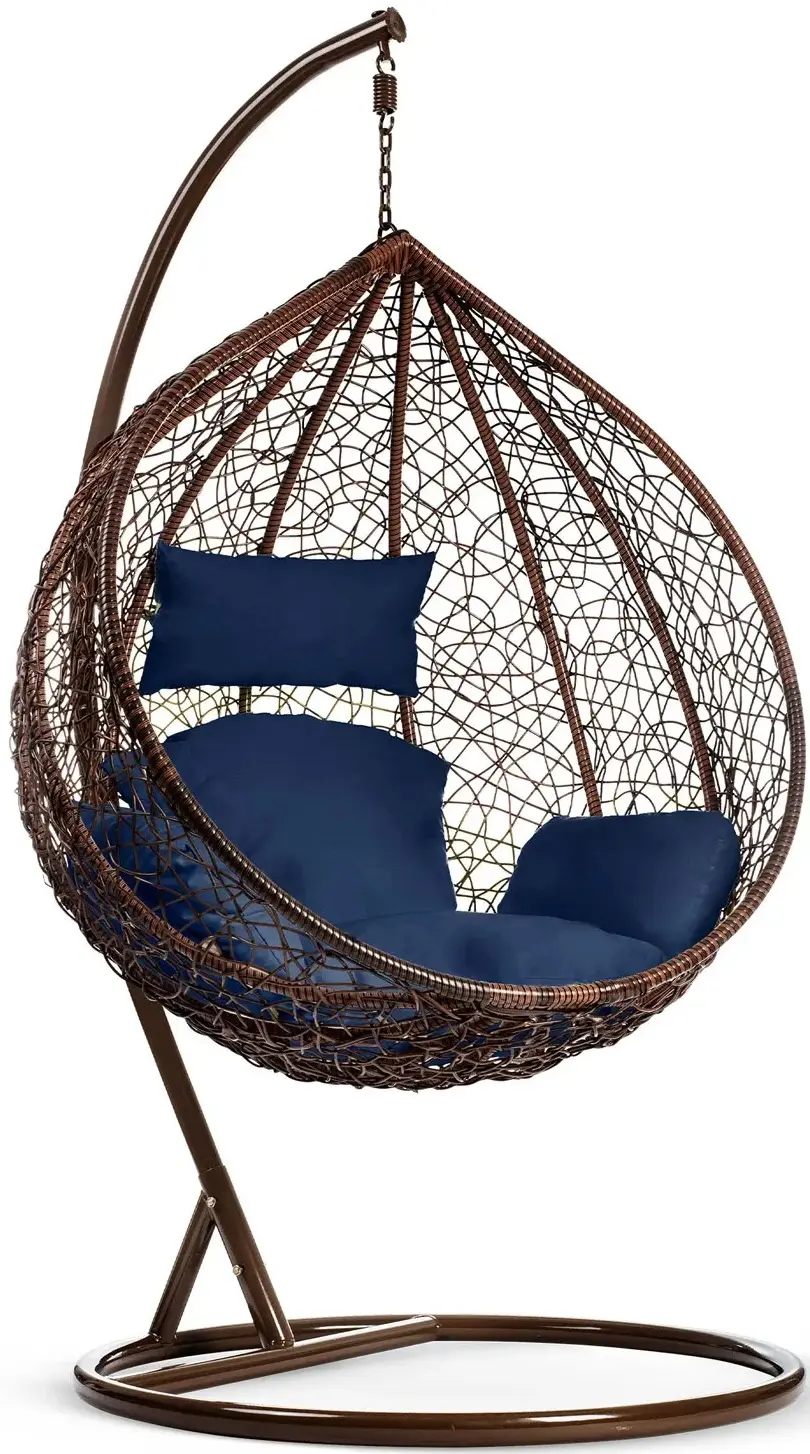 Fotoliu suspendat Sofotel Hawana 4093 (Brown/Dark Blue) - 4