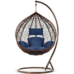 Fotoliu suspendat Sofotel Hawana 4093 (Brown/Dark Blue) Thumb