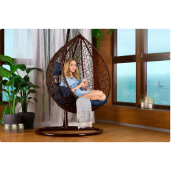 Fotoliu suspendat Sofotel Hawana 4093 (Brown/Dark Blue) Thumb