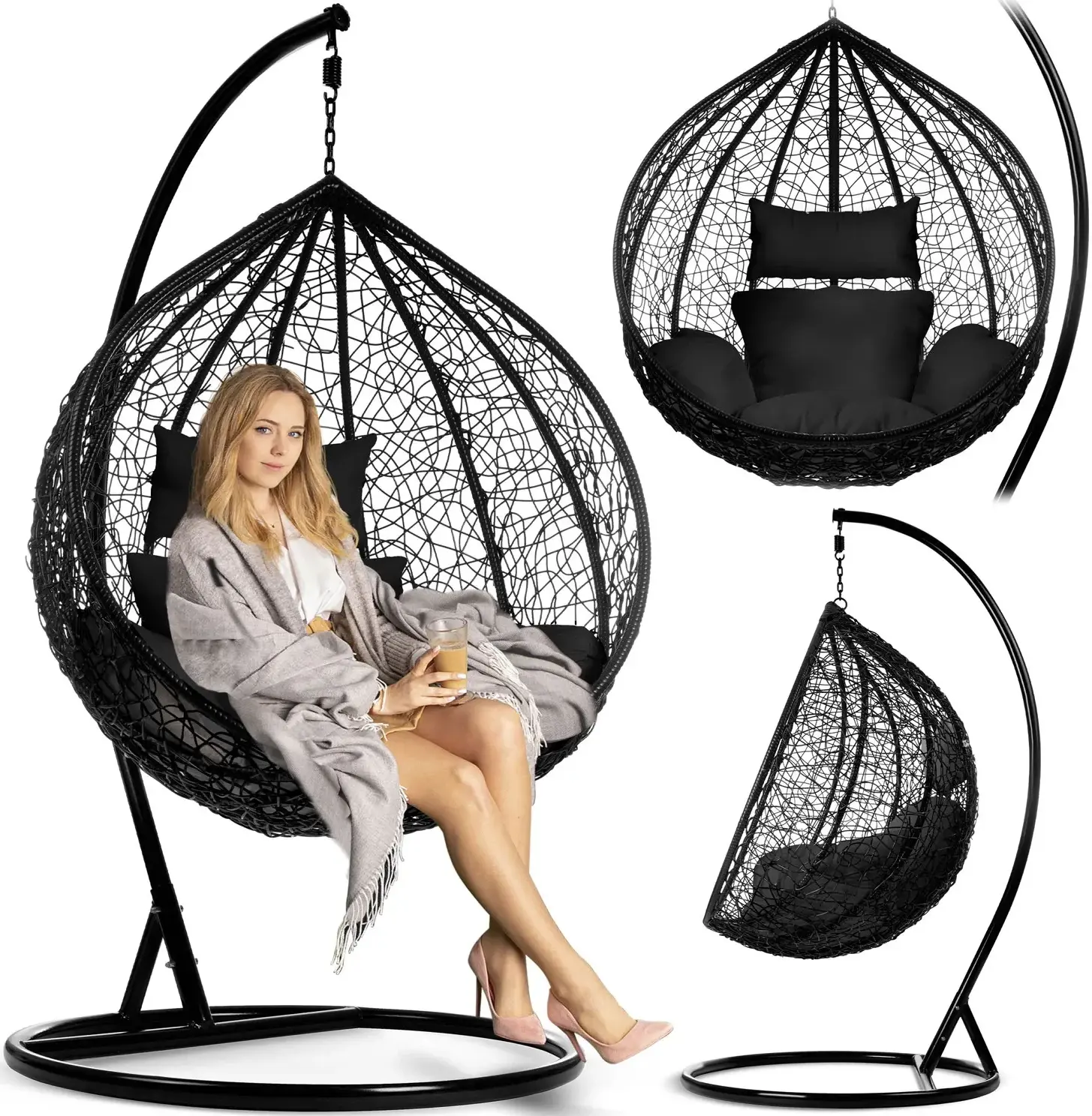 Кресло подвесное Sofotel Hawana 4099 (Black) - 7