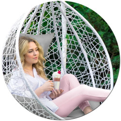 Кресло подвесное Sofotel Hawana Duo 4073 (White/Grey) Thumb