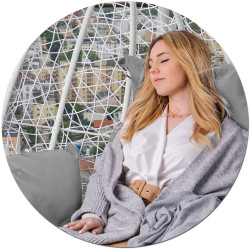 Кресло подвесное Sofotel Hawana Duo 4073 (White/Grey) Thumb