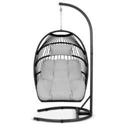 Fotoliu suspendat Sofotel Luisiana (Black/Grey) Thumb