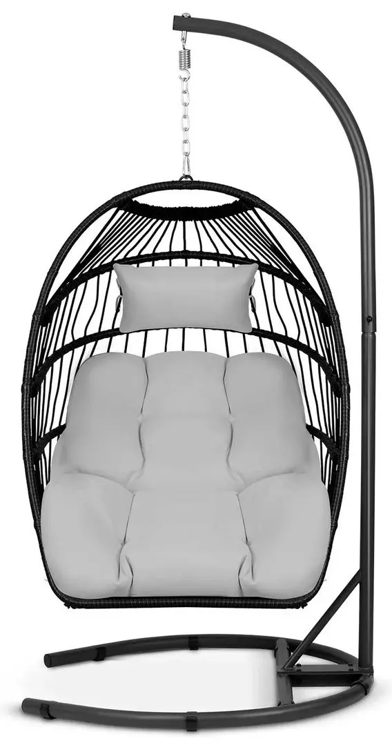 Fotoliu suspendat Sofotel Luisiana (Black/Grey)