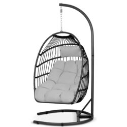 Fotoliu suspendat Sofotel Luisiana (Black/Grey) Thumb