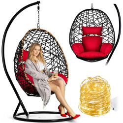 Fotoliu suspendat Sofotel Sabana 4038 (Red/Black) Thumb