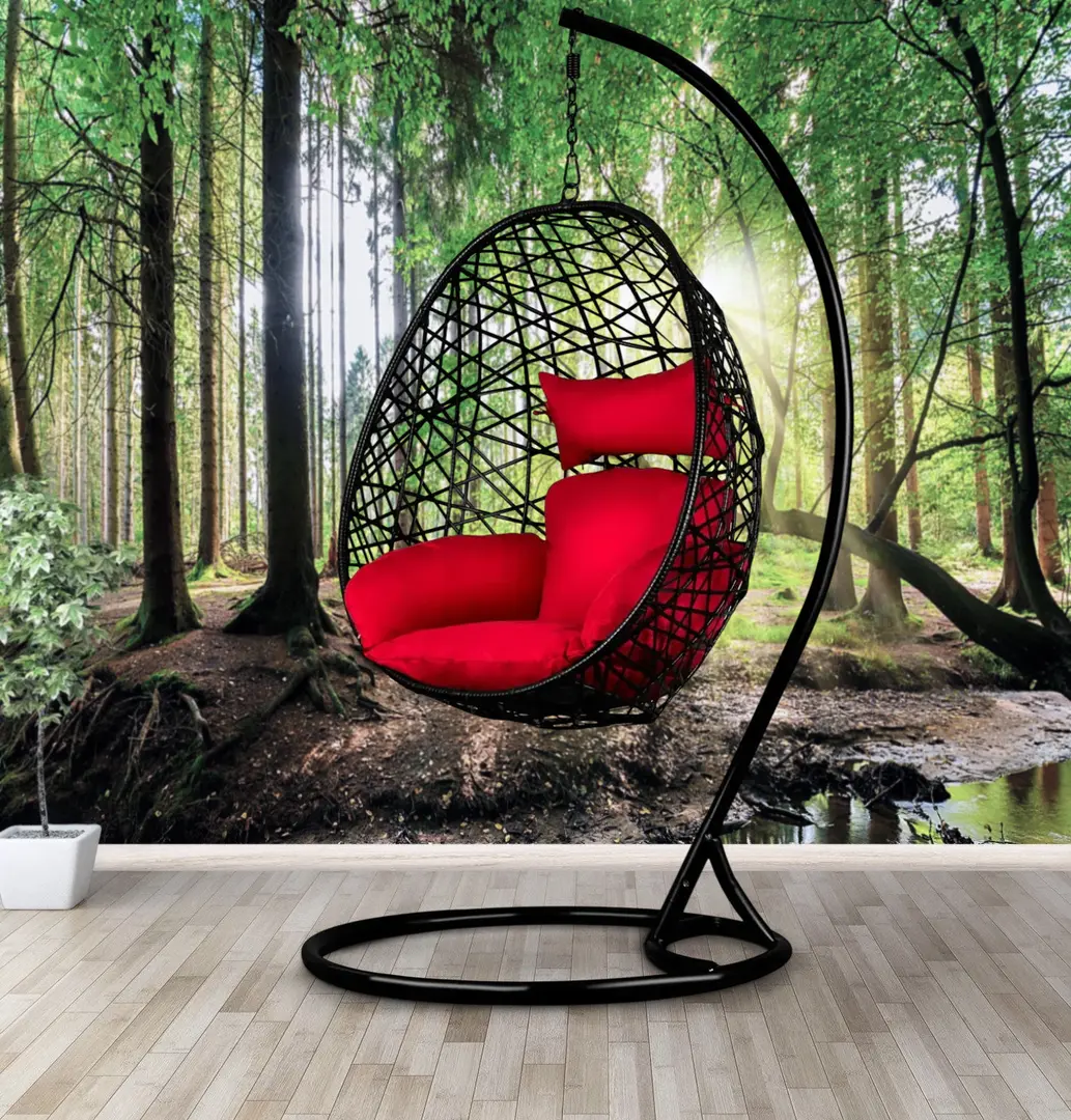 Fotoliu suspendat Sofotel Sabana 4038 (Red/Black)