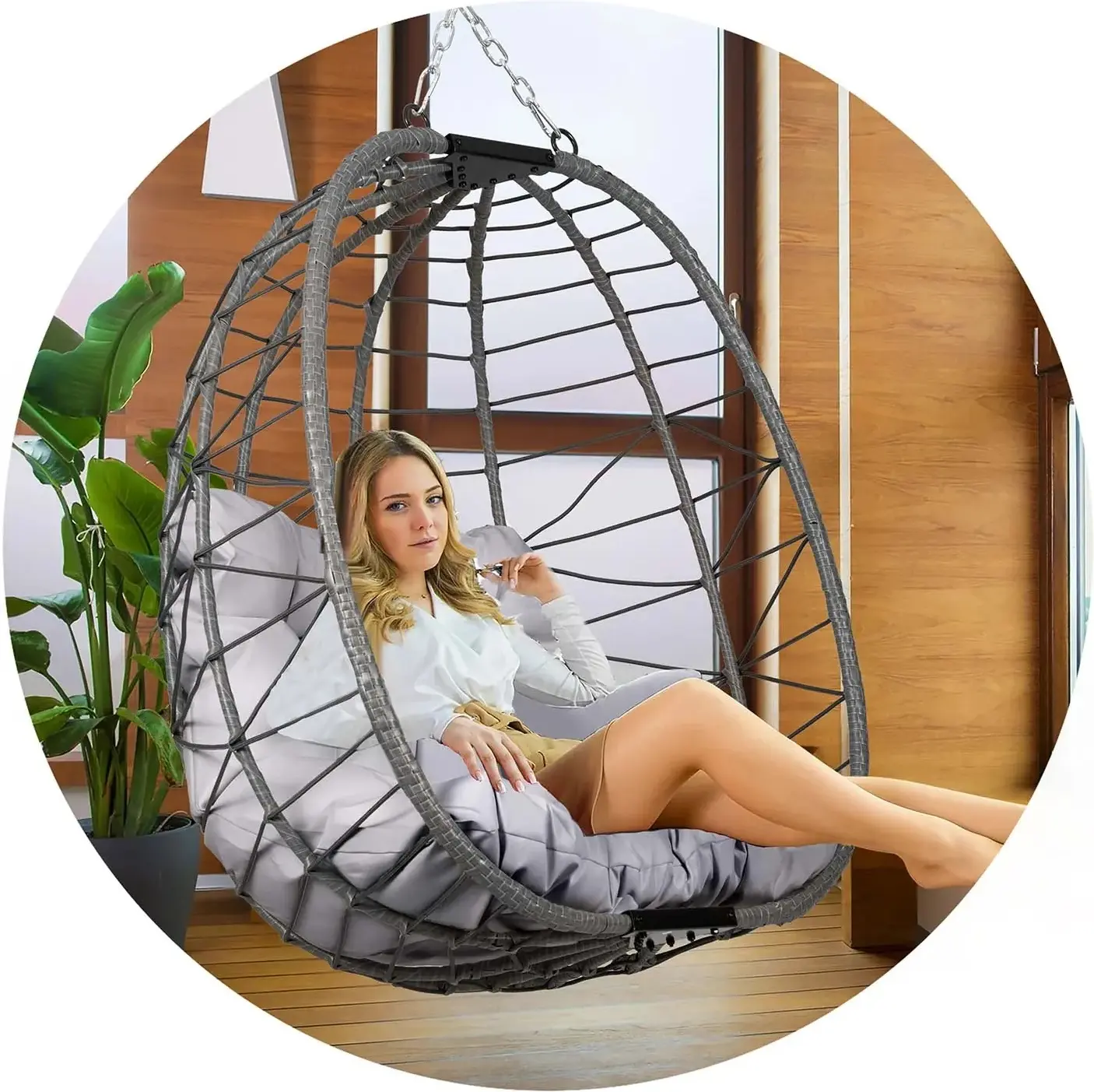 Кресло подвесное Sofotel Tihuana 290320 (Grey) - 12
