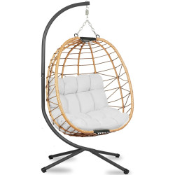 Fotoliu suspendat Sofotel Tihuana 290321 (Light Brown/Light Grey) Thumb