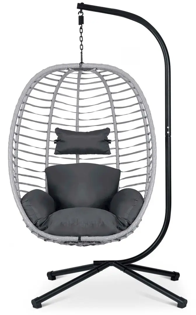 Fotoliu suspendat Sofotel Toskana (Black/Grey)