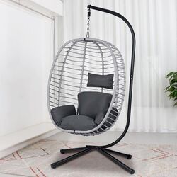 Fotoliu suspendat Sofotel Toskana (Black/Grey)