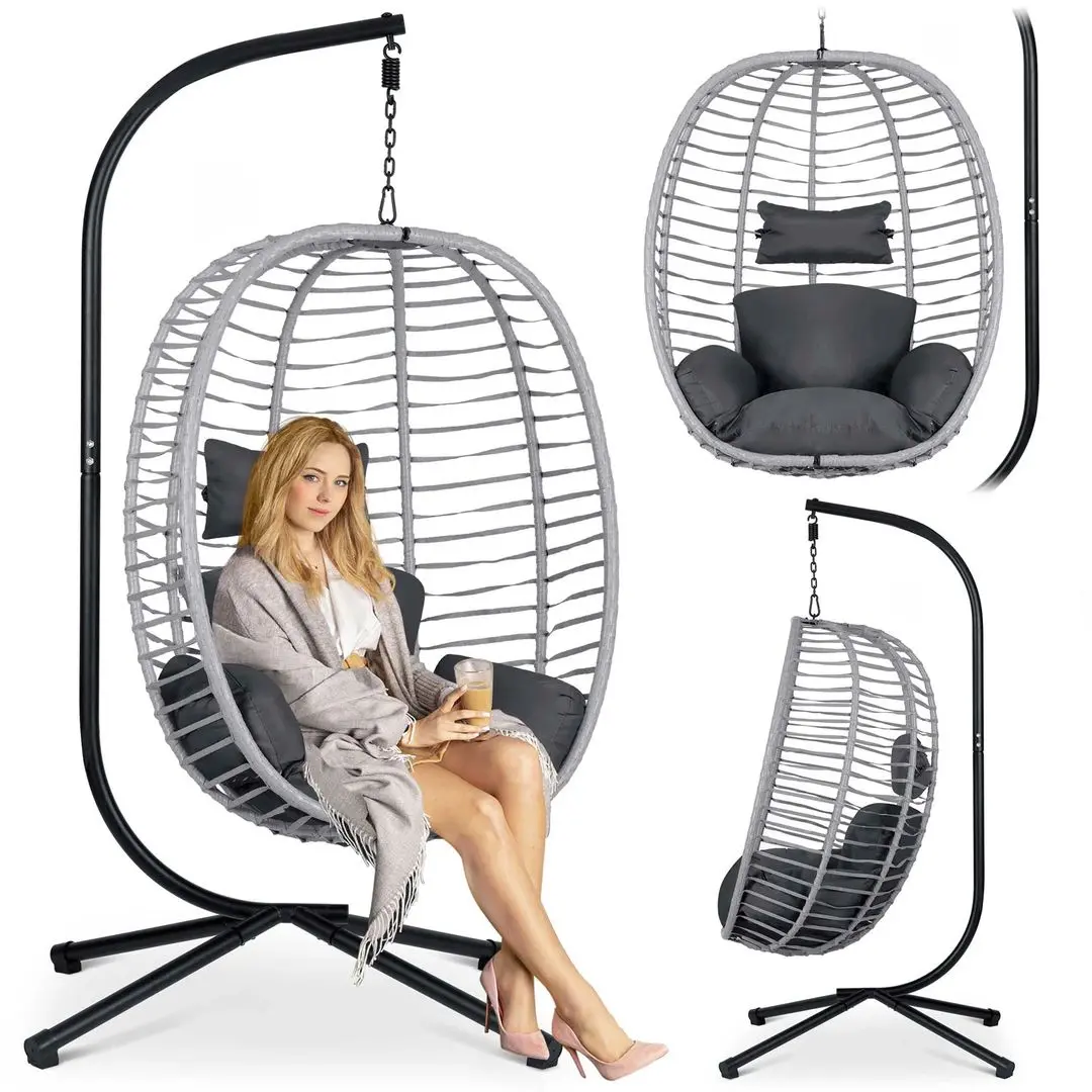 Fotoliu suspendat Sofotel Toskana (Black/Grey)