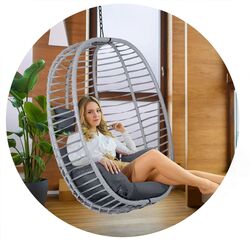 Fotoliu suspendat Sofotel Toskana (Black/Grey) Thumb