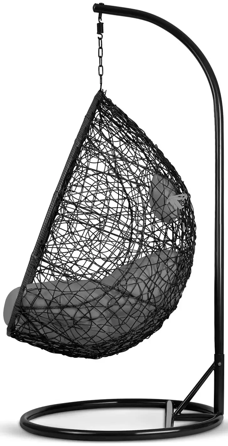 Fotoliu suspendat Sofotel Brava 4075 (Black/Grey) - 3