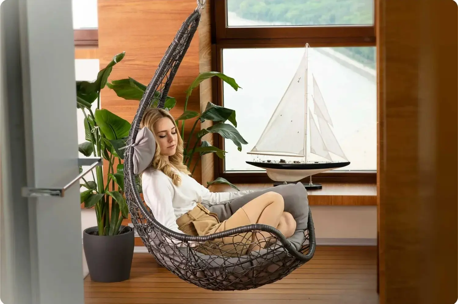 Подвесное кресло Sofotel Cabana 4044 (Grey) - 7