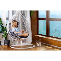 Подвесное кресло Sofotel Hawana 4037 (White/Dark Blue) Thumb