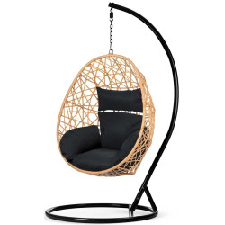 Fotoliu suspendat Sofotel Sabana 4046 (Black/Light Brown) Thumb