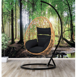 Fotoliu suspendat Sofotel Sabana 4046 (Black/Light Brown)