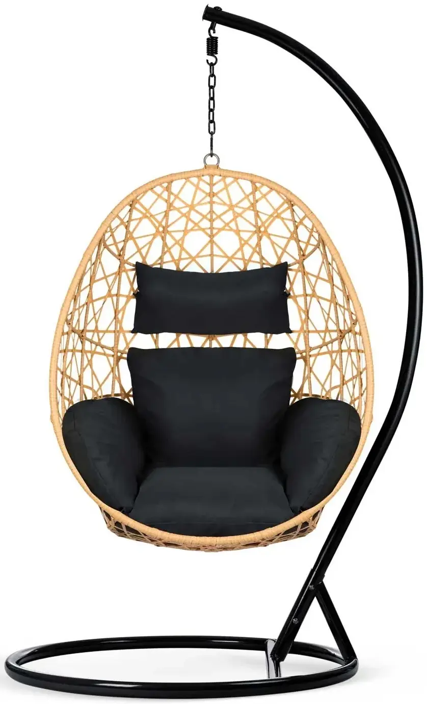 Fotoliu suspendat Sofotel Sabana 4046 (Black/Light Brown) - 5