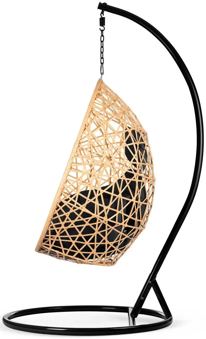 Fotoliu suspendat Sofotel Sabana 4046 (Black/Light Brown) - 6