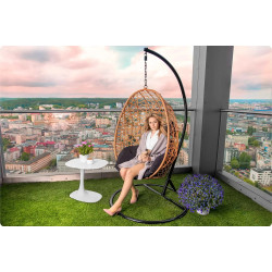 Fotoliu suspendat Sofotel Sabana 4046 (Black/Light Brown) Thumb