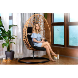 Fotoliu suspendat Sofotel Sabana 4046 (Black/Light Brown) Thumb