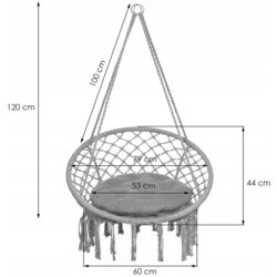 Кресло подвесное Springos SPR0027 (Grey) Thumb